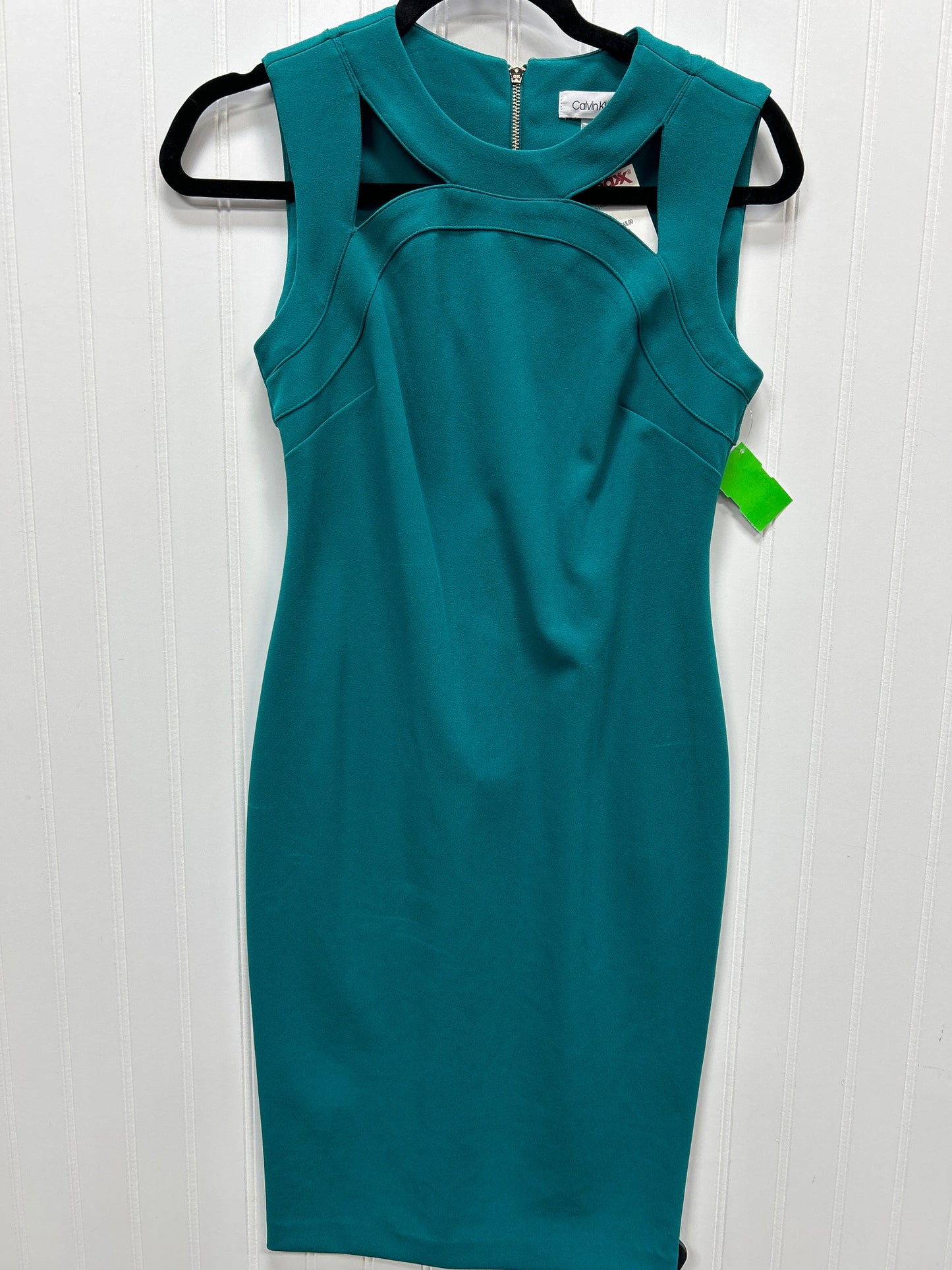 Dress Work By Calvin Klein In Blue, Size:2