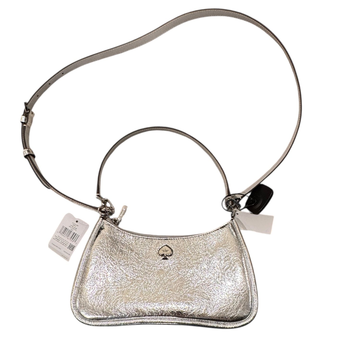 Handbag Designer By Kate Spade In Silver, Size:Medium