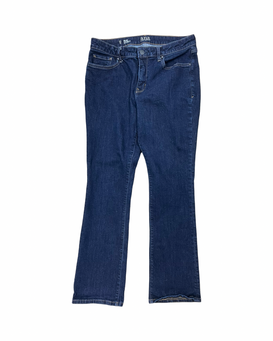 Jeans Boot Cut By Ana In Blue Denim, Size:12
