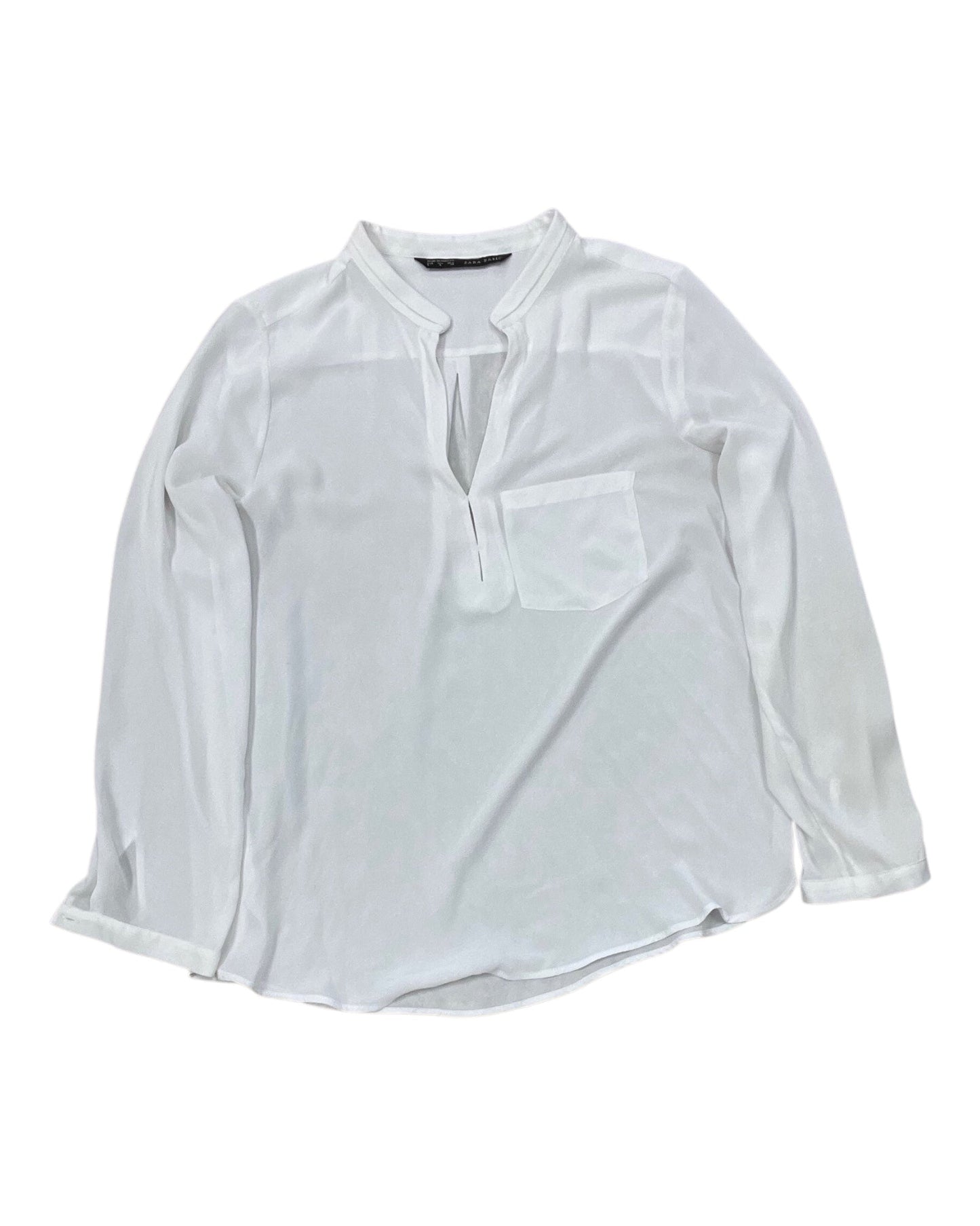 Top Ls By Zara In White, Size:L