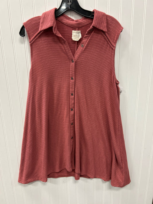Dress Casual Midi By Everleigh In Red, Size:M