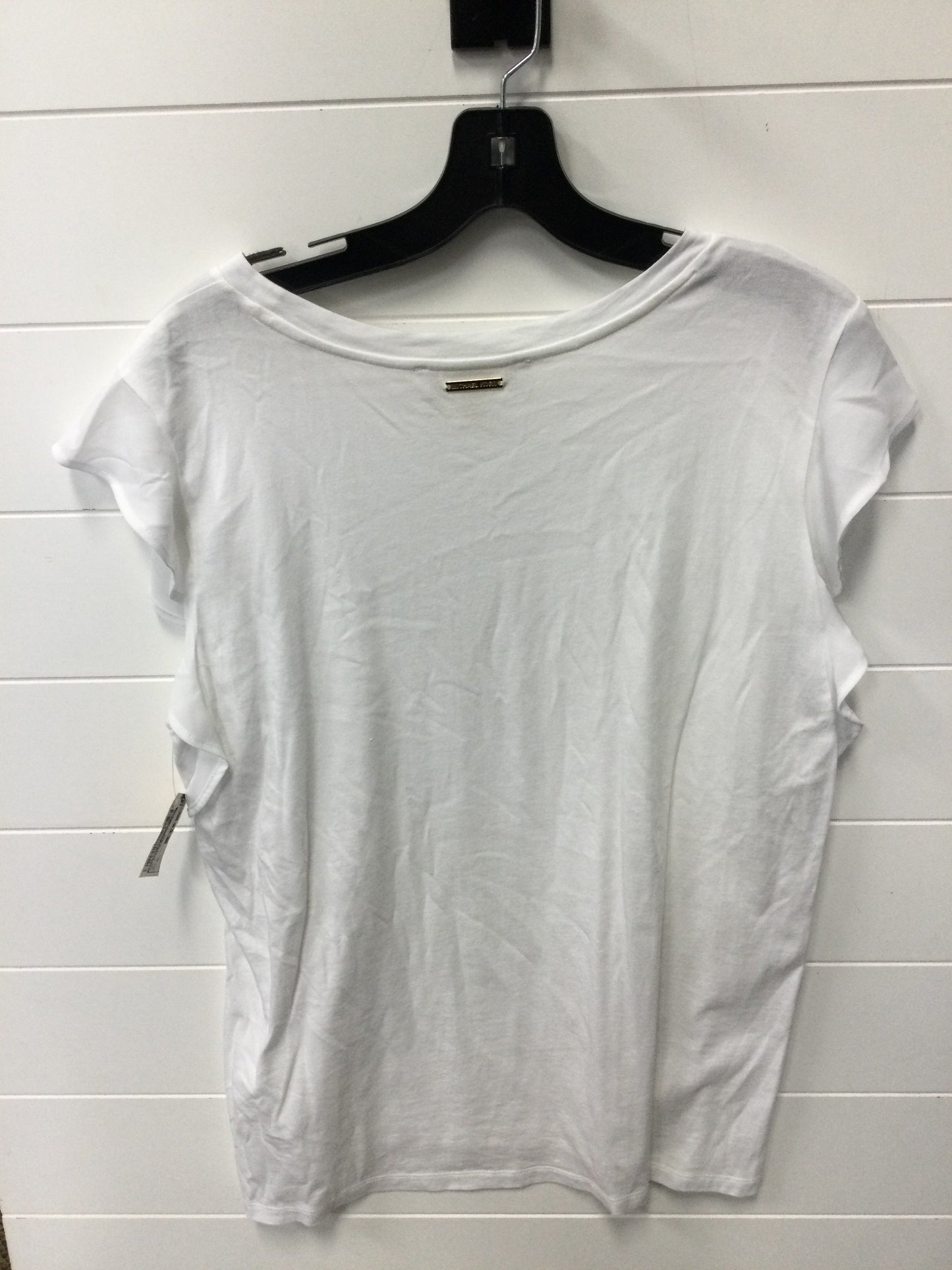 Top Sleeveless By Michael By Michael Kors In White, Size:Xl