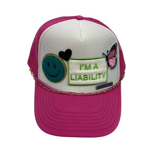 Hat Baseball Cap By Cmf In Cream & Pink