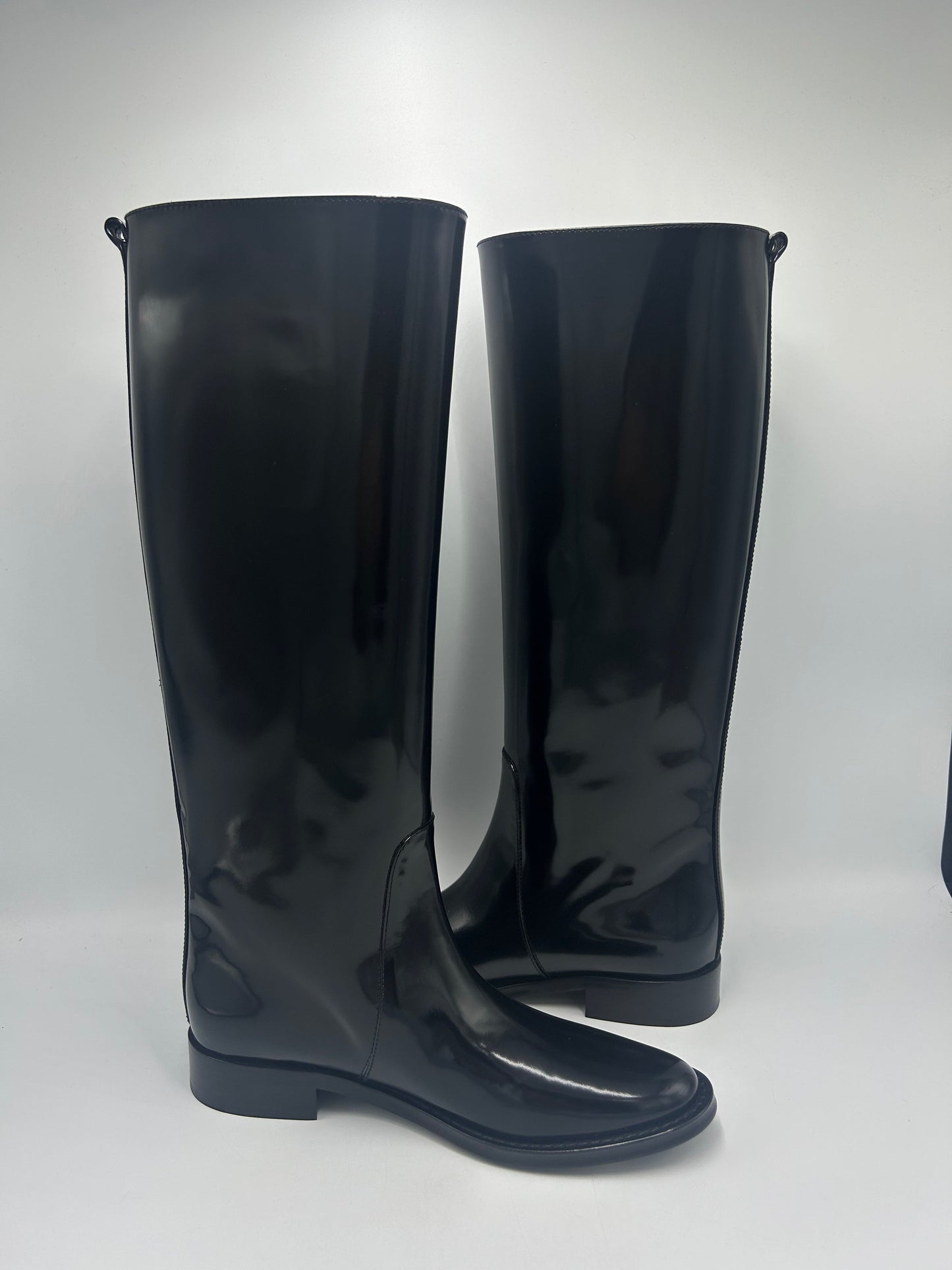 Yves Saint Laurent YSL Hunt Designer Luxury Riding Boots, Size: 8 (38)