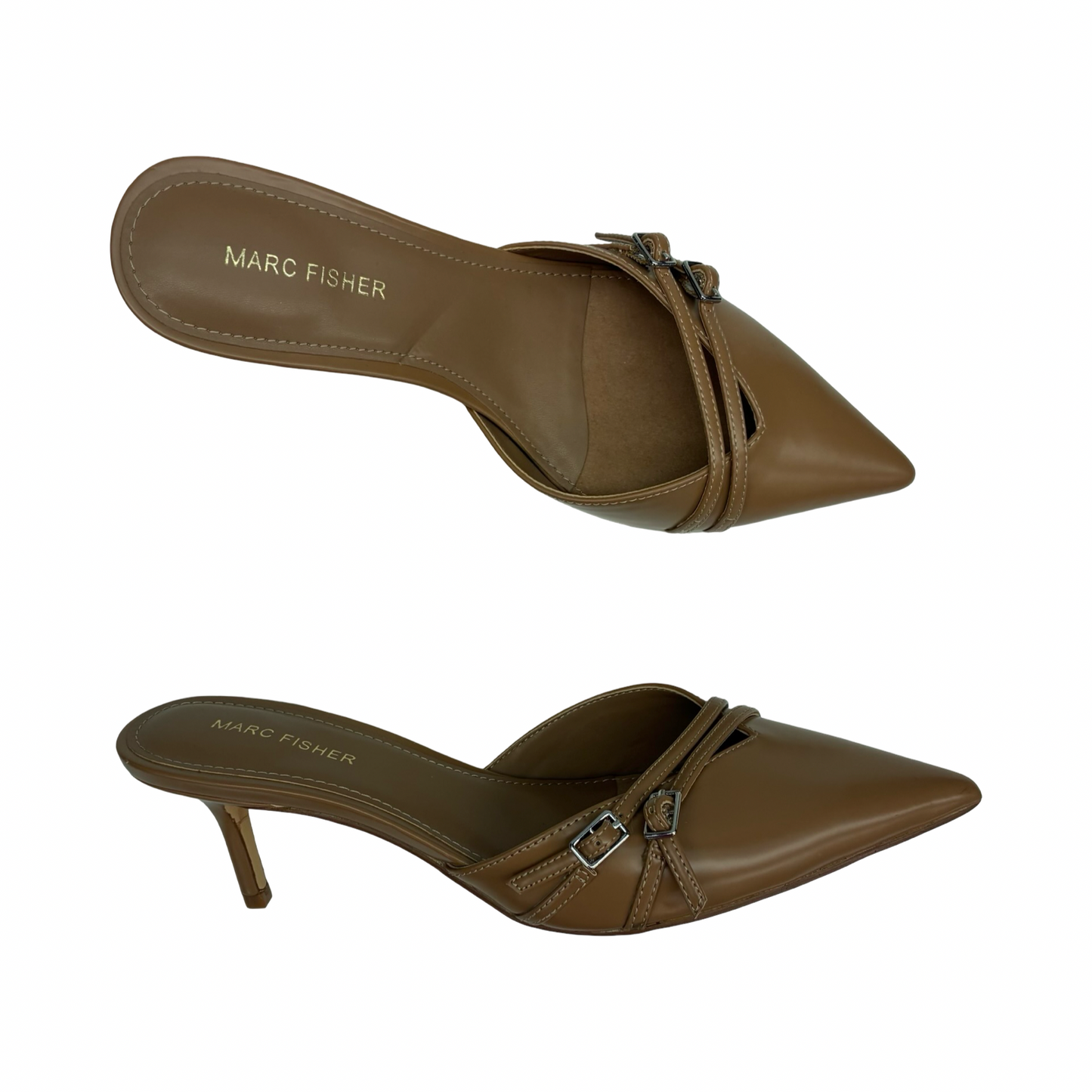 Shoes Heels Kitten By Marc Fisher In Tan, Size:9