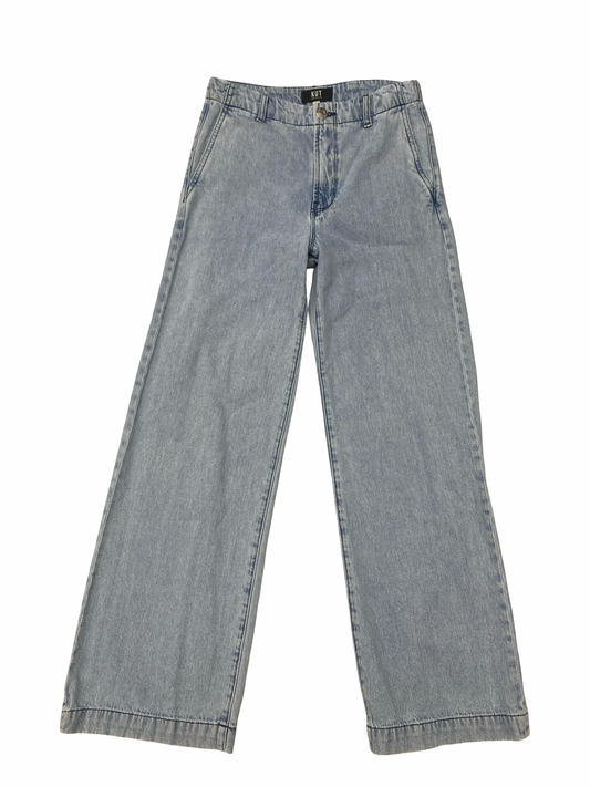 Jeans Wide Leg By Kut In Blue, Size:0
