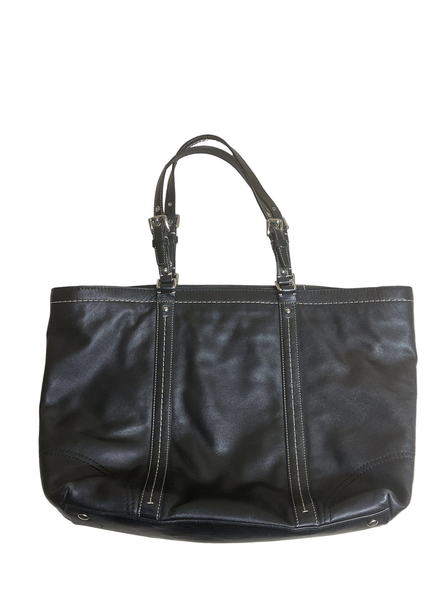 Handbag Designer By Coach In Black, Size:Large