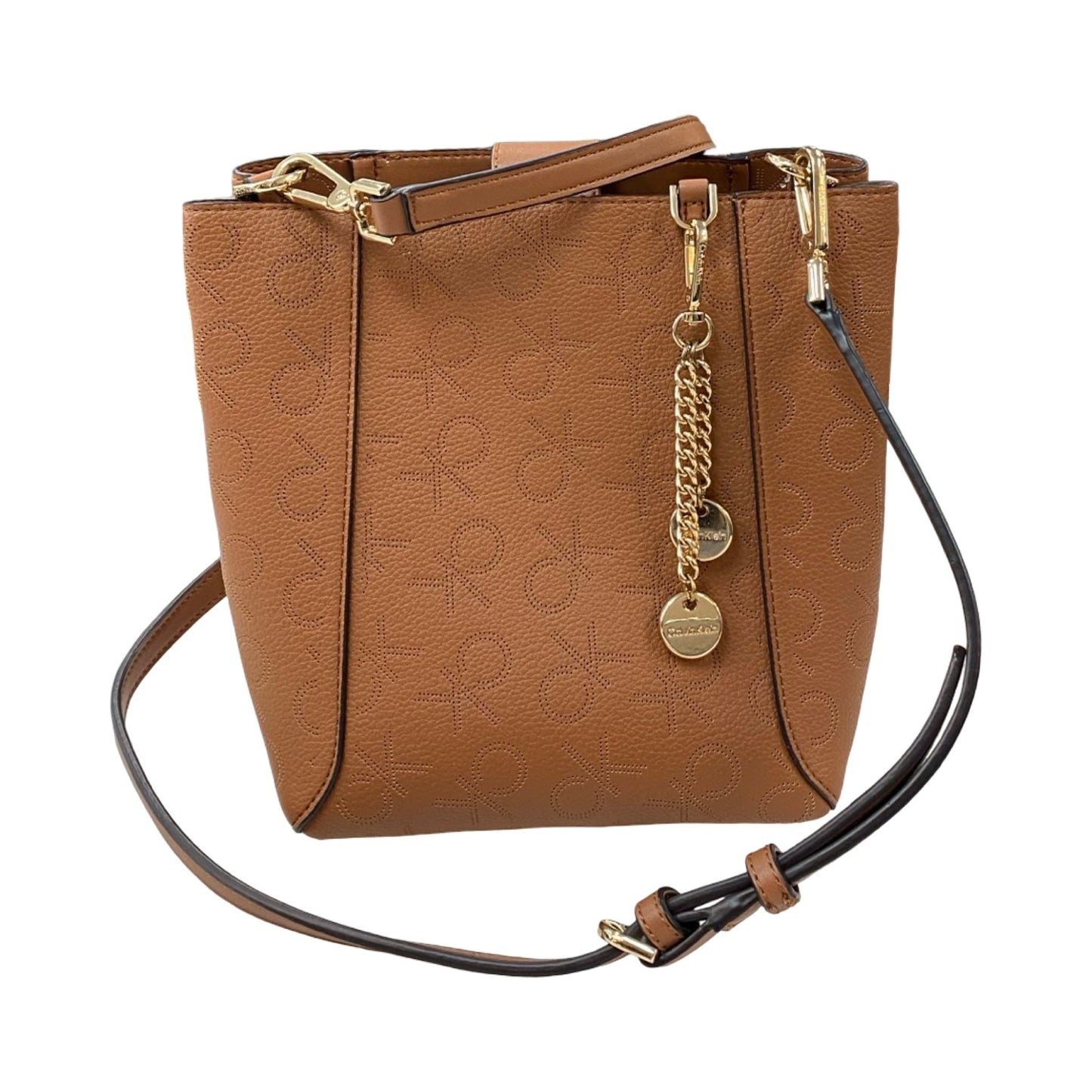 Handbag By Calvin Klein In Brown, Size:Medium