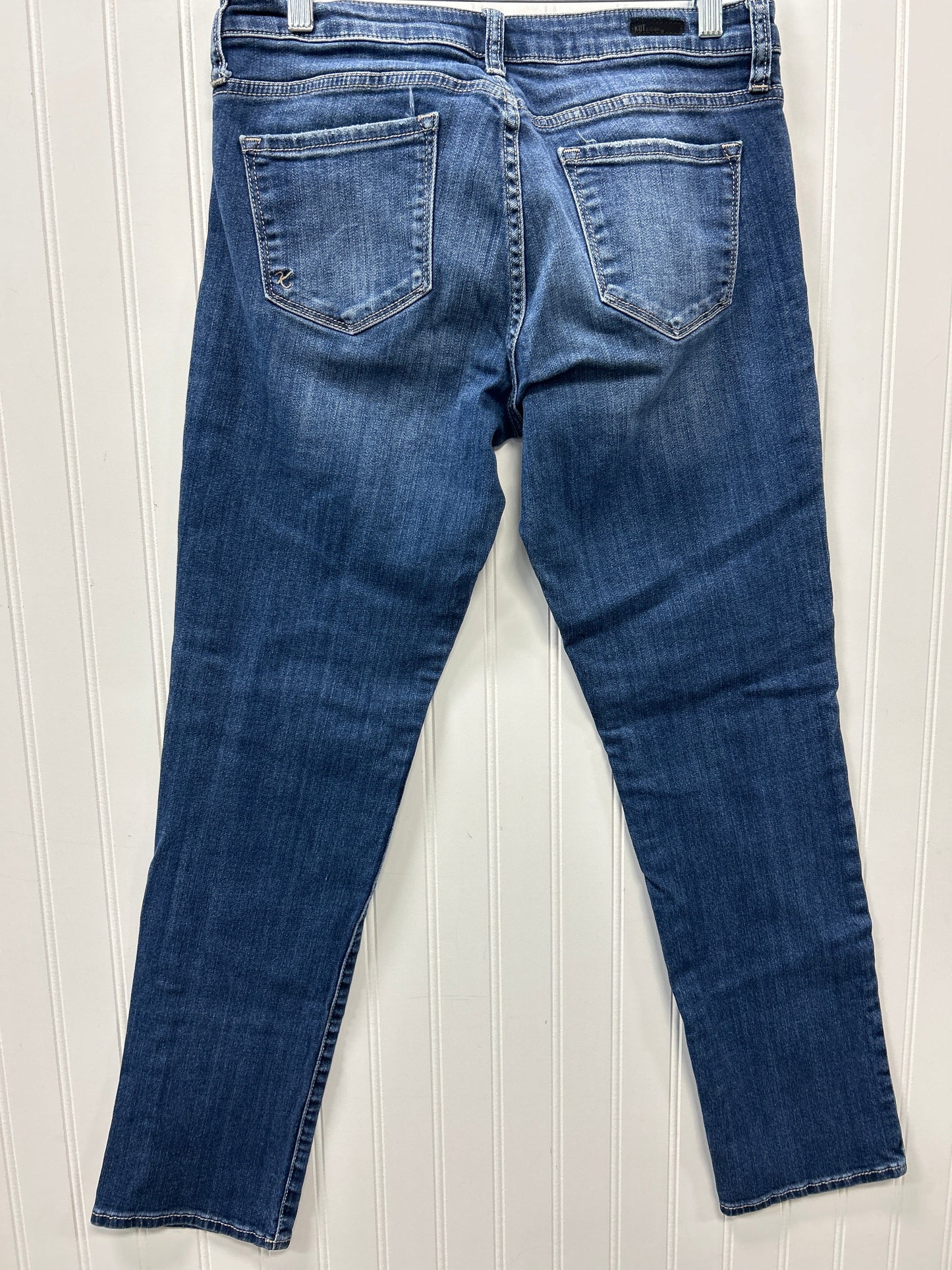 Jeans Skinny By Kut In Blue Denim, Size:8
