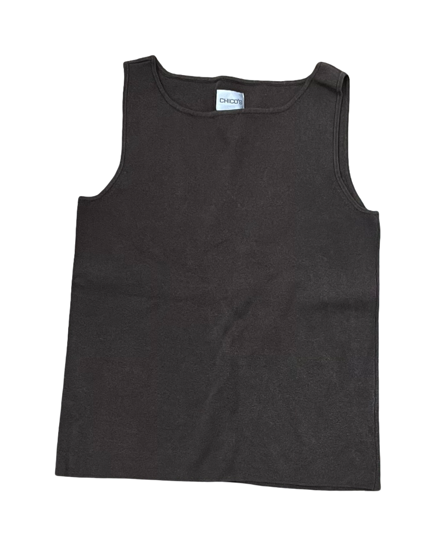 Top Sleeveless By Chicos In Brown, Size:M