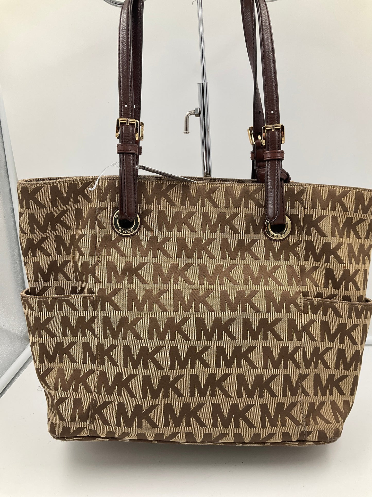 Handbag Designer By Michael Kors In Brown, Size:Large