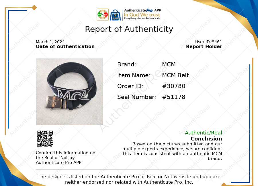 Belt Luxury Designer By Mcm