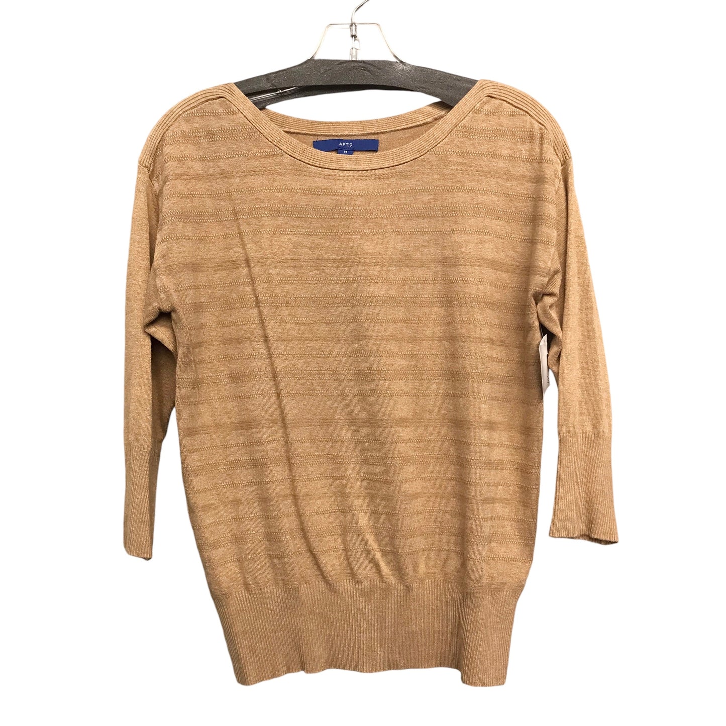 Sweater By Apt 9 In Beige, Size:M