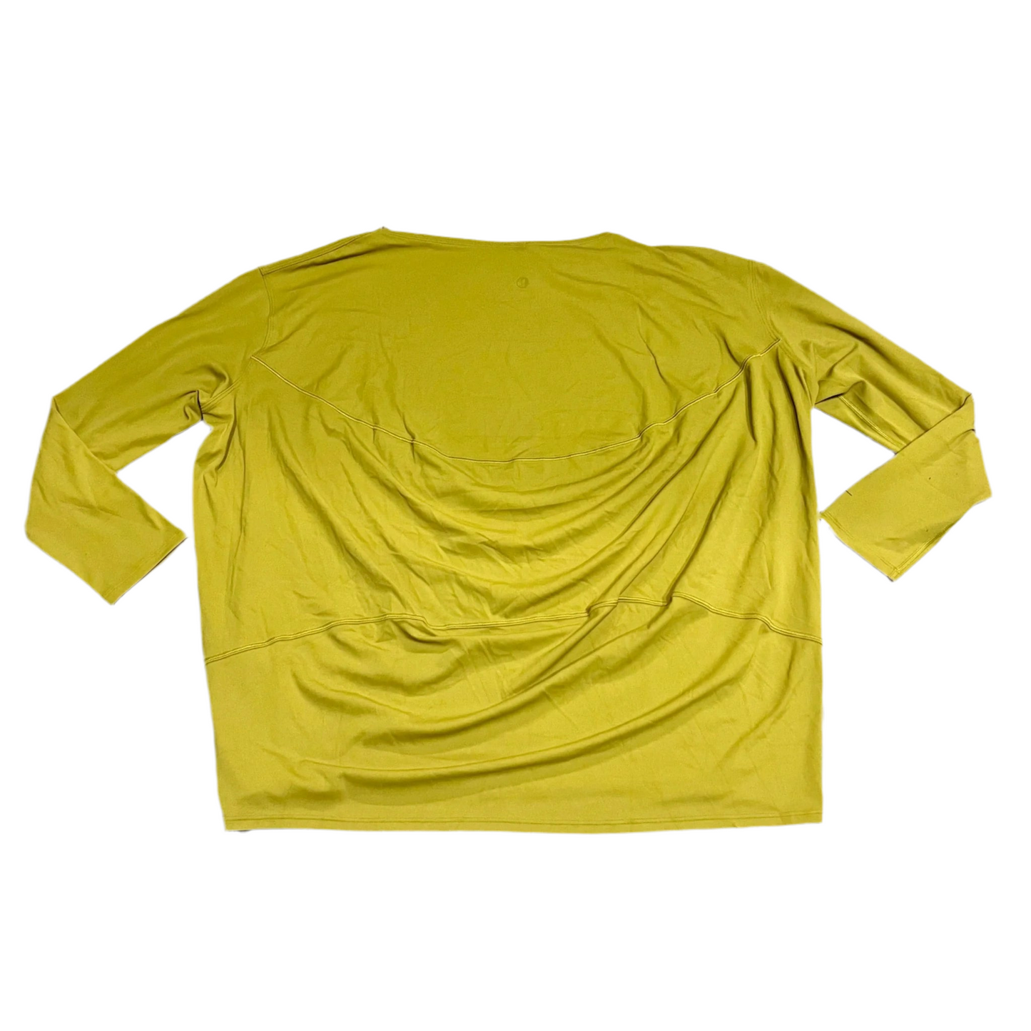 Athletic Top Long Sleeve Crewneck By Lululemon In Chartreuse, Size: M