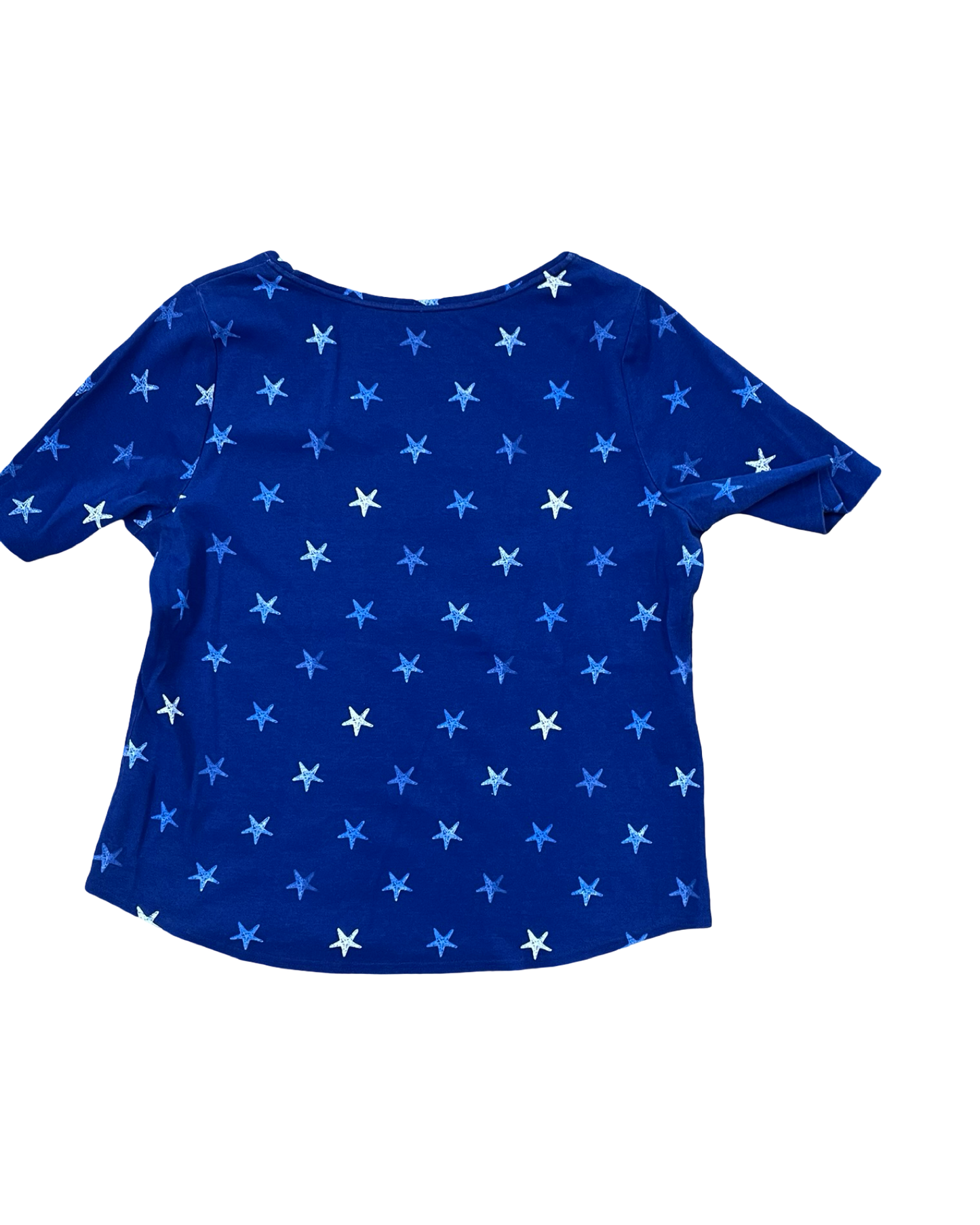 Top Ss By Croft And Barrow In Blue & White, Size:L