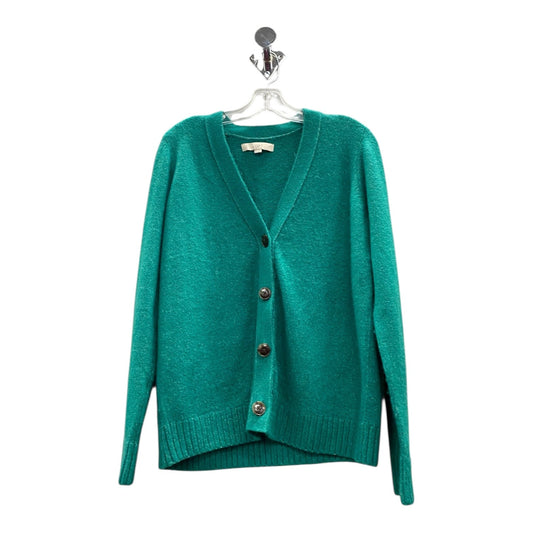 Sweater Cardigan By Loft In Green, Size:M
