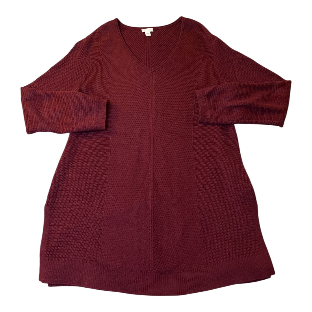 Sweater By J. Jill In Maroon, Size:M
