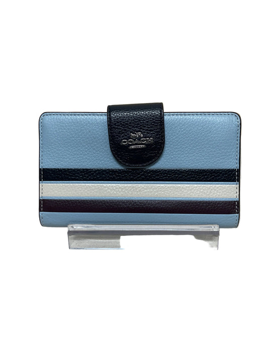 Wristlet Designer By Coach In Blue & White, Size:Large