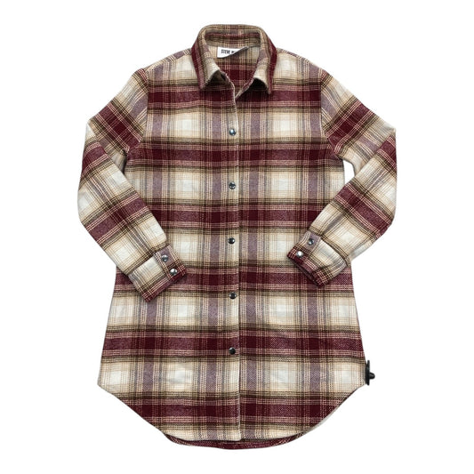 Coat Other By Steve Madden In Plaid Pattern, Size:S