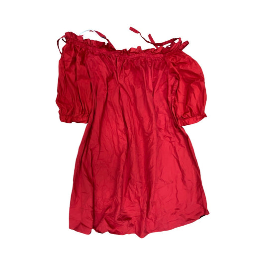 Dress Casual Midi By Eloquii In Red, Size:24