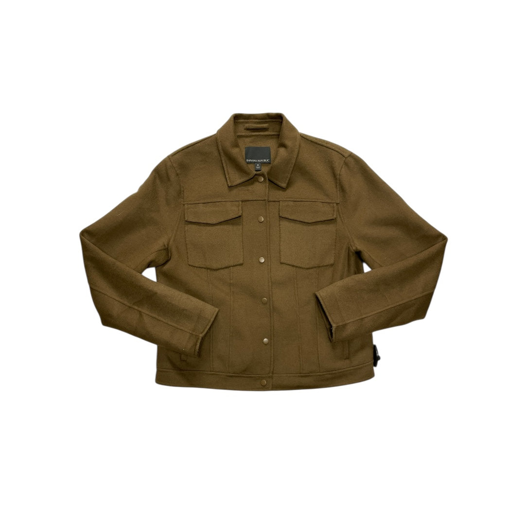 Jacket Shirt By Banana Republic In Green, Size:M