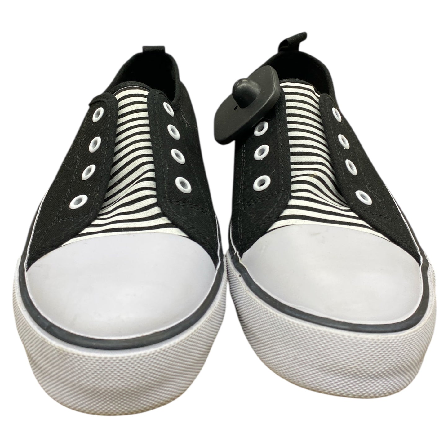 Shoes Flats By Relativity In Black & White, Size:8