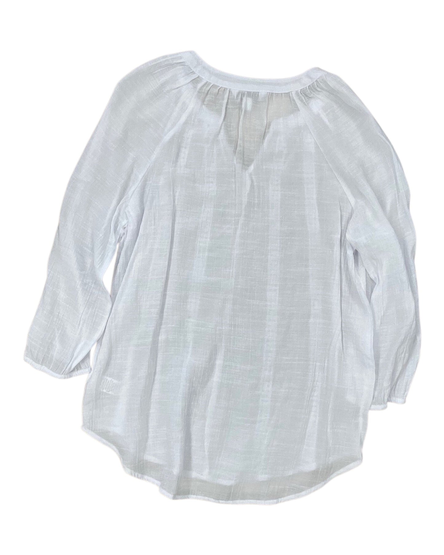 Top Ls By Counterparts In White, Size:L