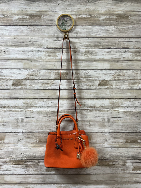 Crossbody Leather By Michael By Michael Kors In Orange, Size:Small