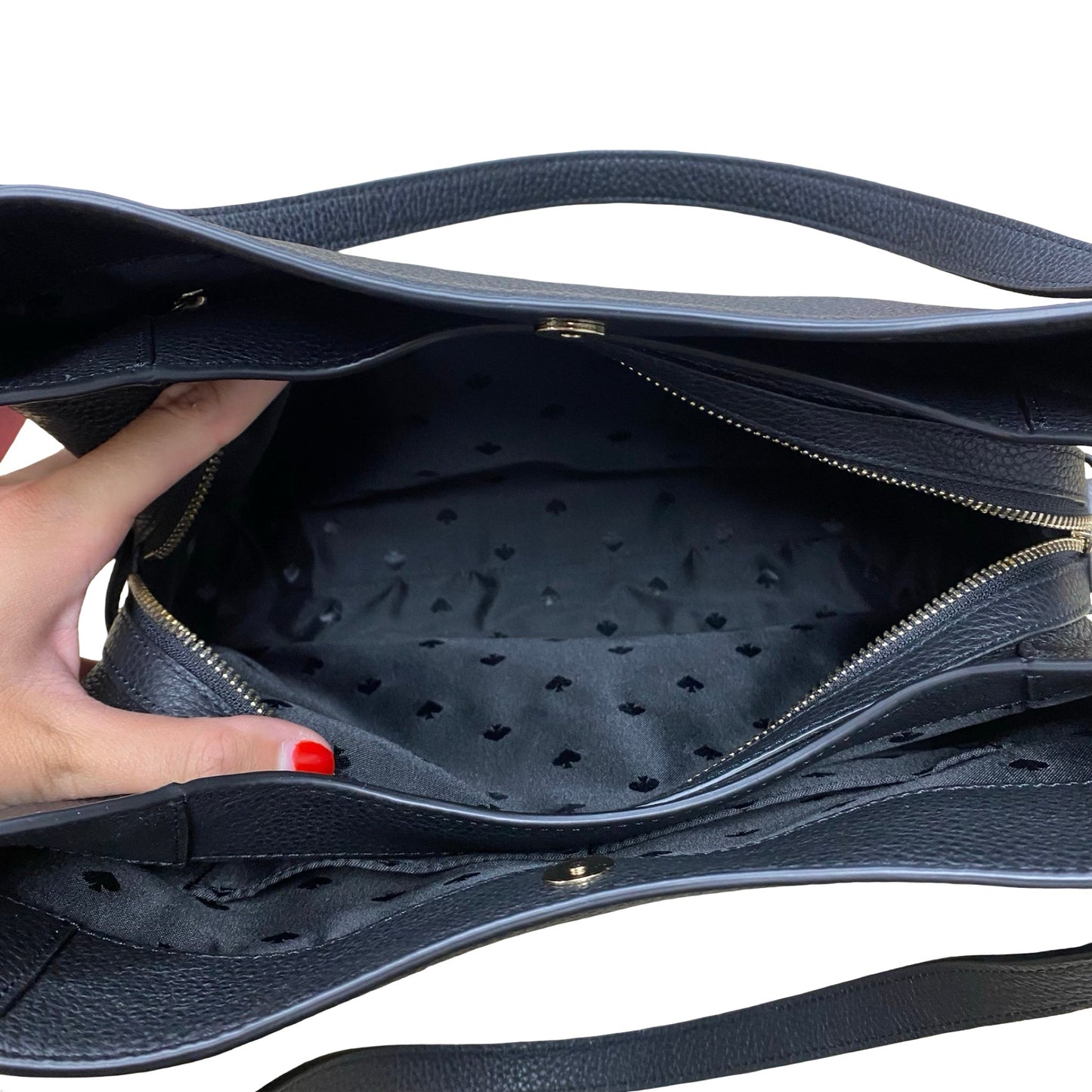 Handbag Designer By Kate Spade In Black, Size:Large