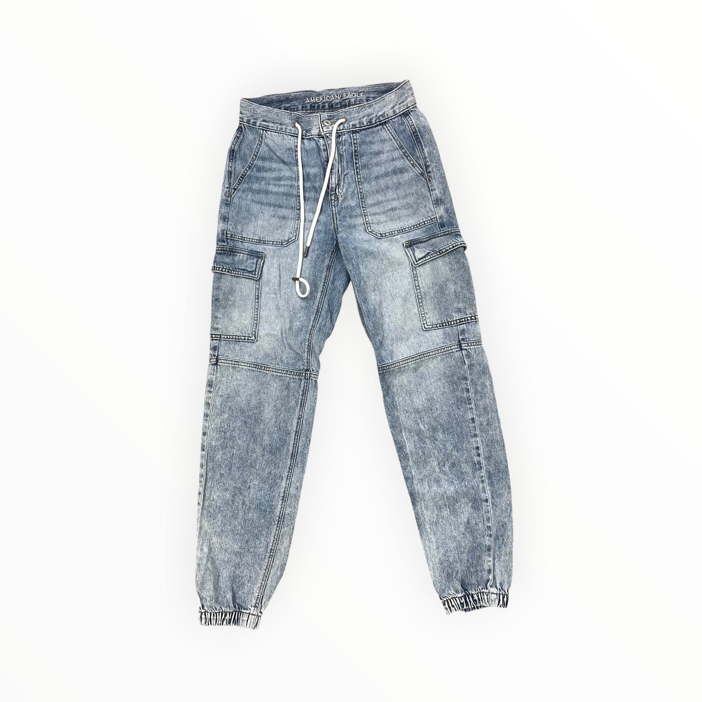 Pants Cargo & Utility By American Eagle In Blue Denim, Size:0