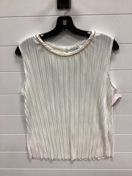 Top Sleeveless By Roz And Ali In Cream, Size:M