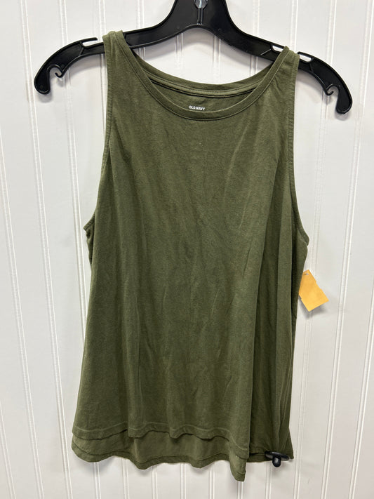 Top Sleeveless By Old Navy In Green, Size:L