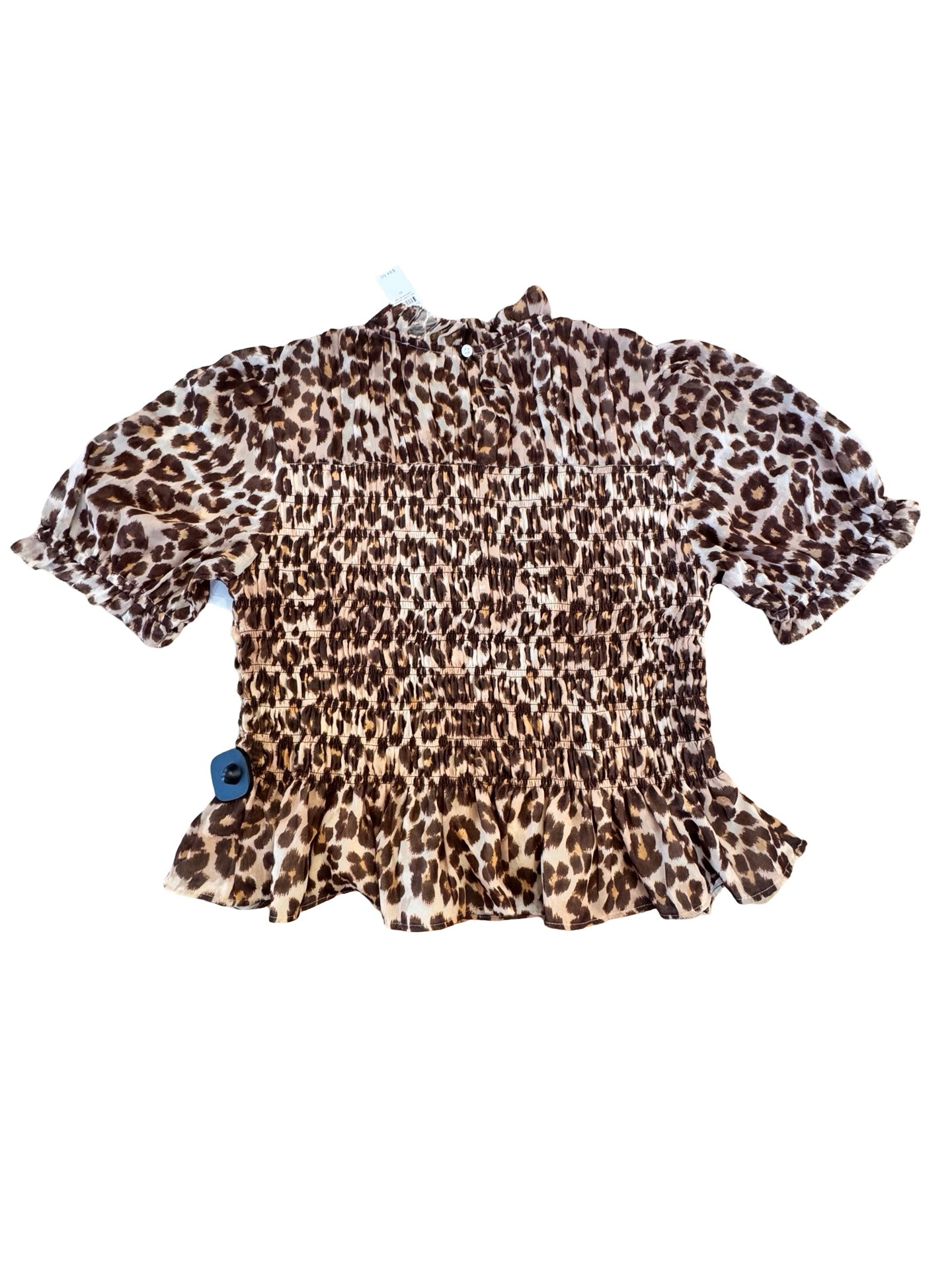 Top Ss By Ann Taylor In Leopard Print, Size:M