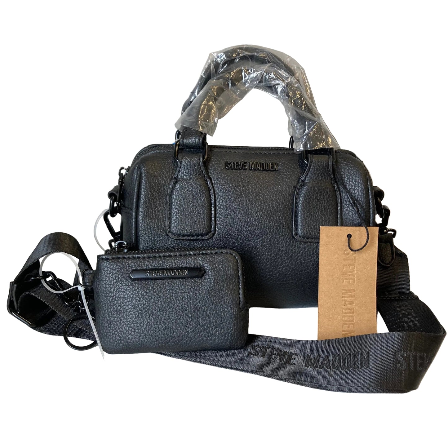 Handbag By Steve Madden In Black, Size:Small