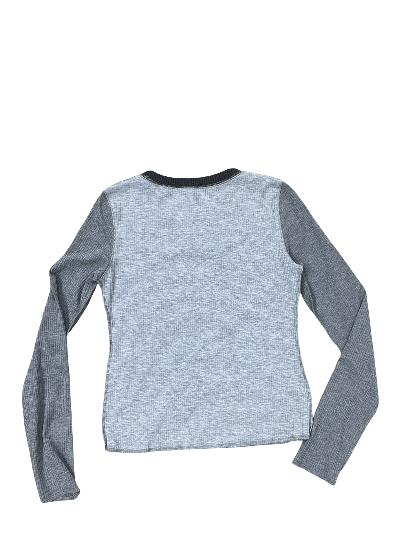 Top Ls Basic By Clothes Mentor In Grey, Size:S