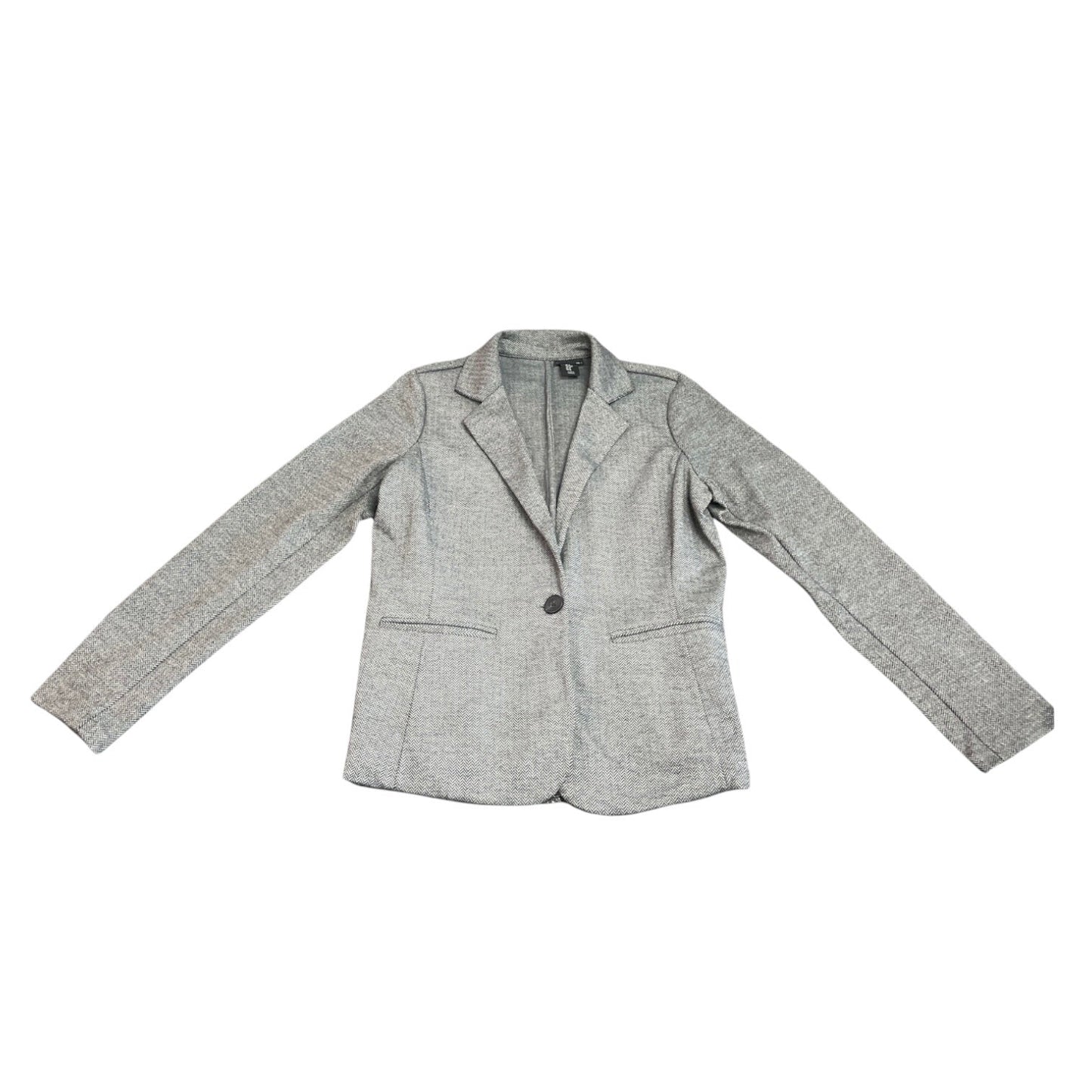 Blazer By Tahari In Black & Grey, Size: M
