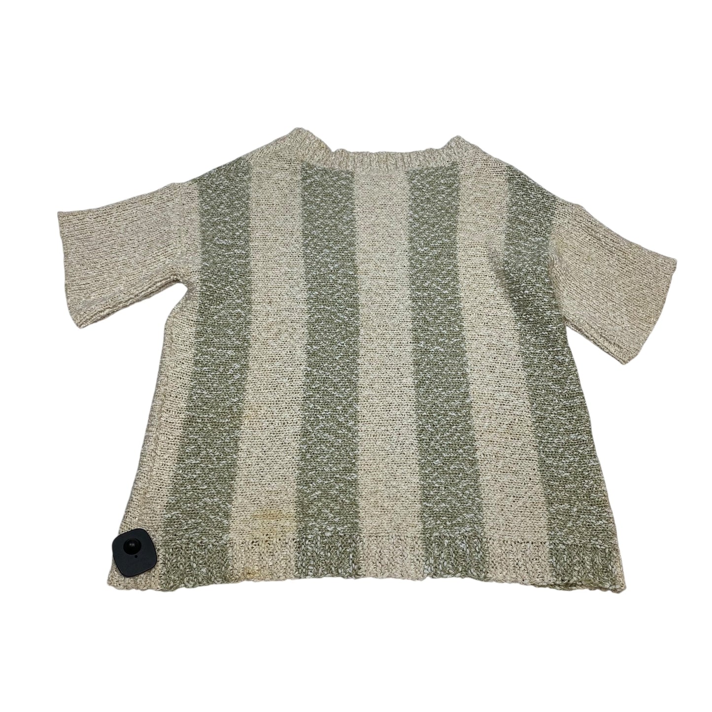 Sweater Ss By Easel In Cream & Green, Size:S