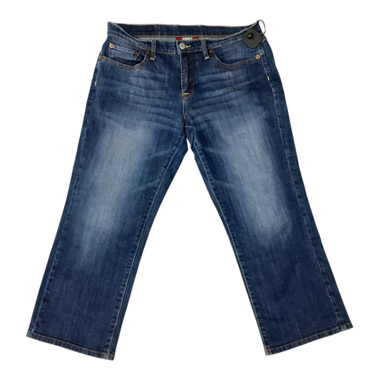 Jeans Cropped By Lucky Brand In Blue Denim, Size:10