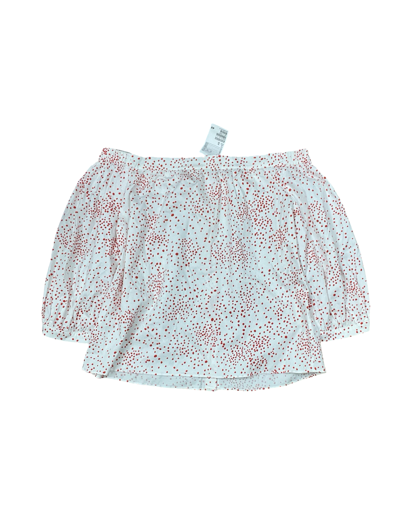 Top 3/4 Sleeve By H&M In Red & White, Size:M