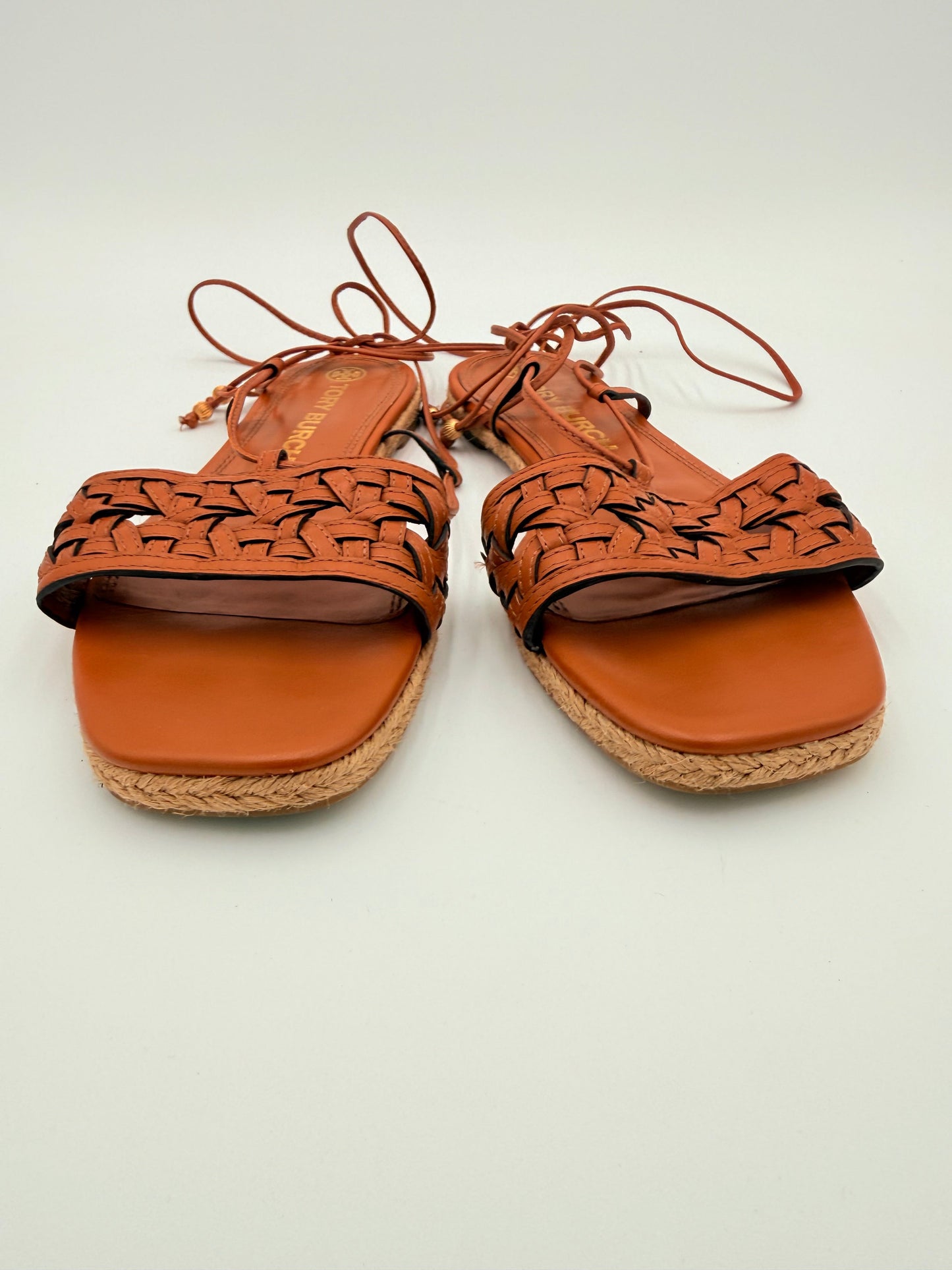 Sandals Designer By Tory Burch In Tan, Size:8.5