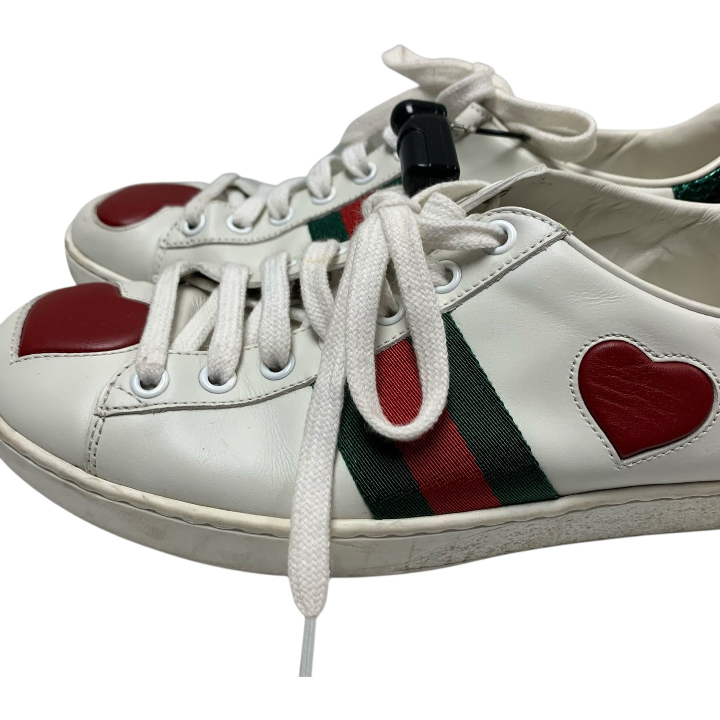 Shoes Luxury Designer By Gucci In White, Size: 7