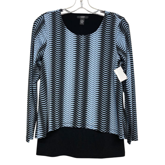 Top Ls By Alfani In Black & Blue, Size:Sp