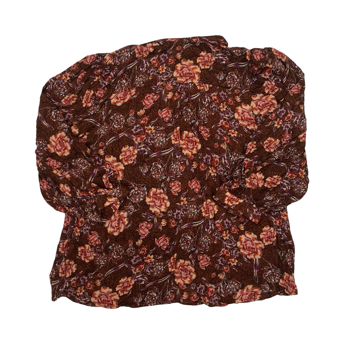 Blouse Ls By Good Hart In Floral Print, Size:L