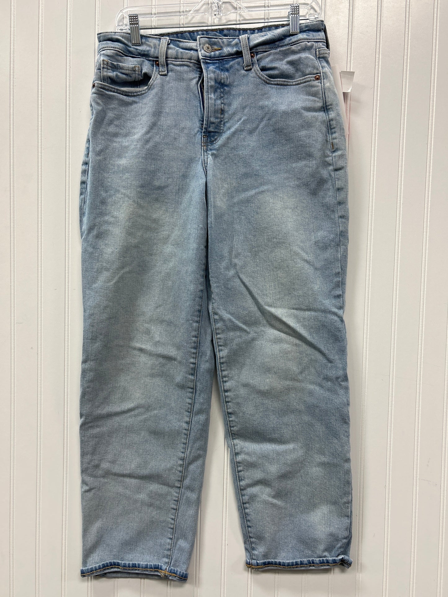Jeans Straight By Old Navy In Blue Denim, Size:10