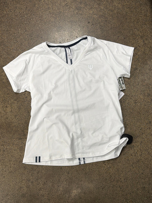 Athletic Top Ss By J.Pritchard In White, Size:S