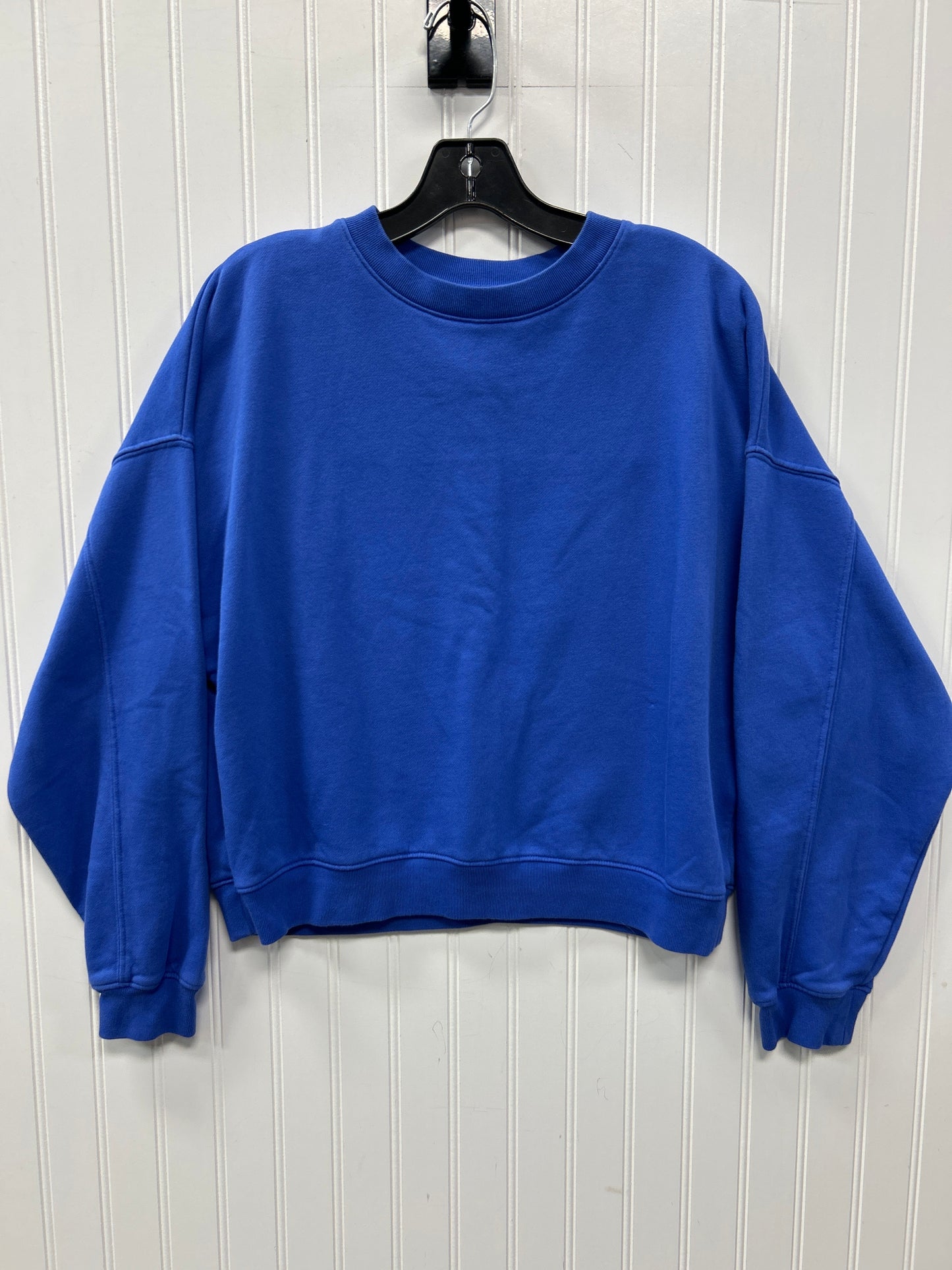 Athletic Top Ls Crewneck By Gap In Blue, Size:S