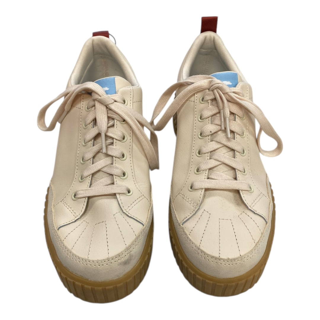 Shoes Designer By Sorel In Cream & Red, Size:12