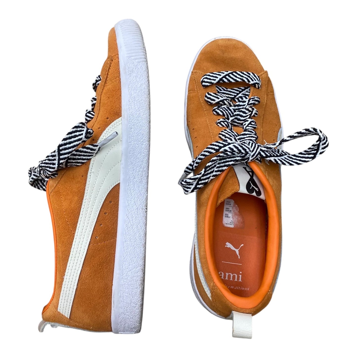 Shoes Sneakers By Puma In Orange, Size:9.5