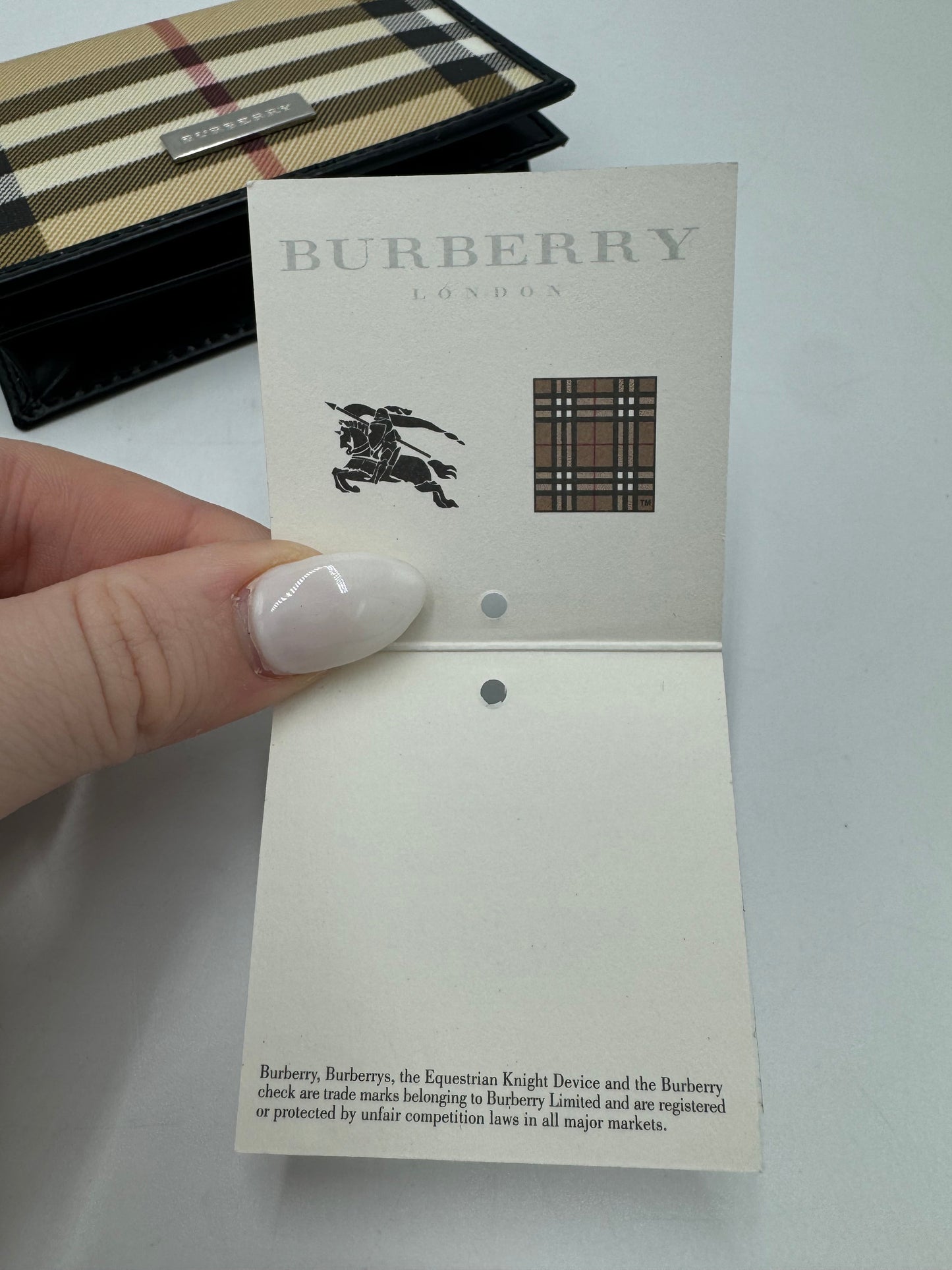 Wallet Luxury Designer By Burberry