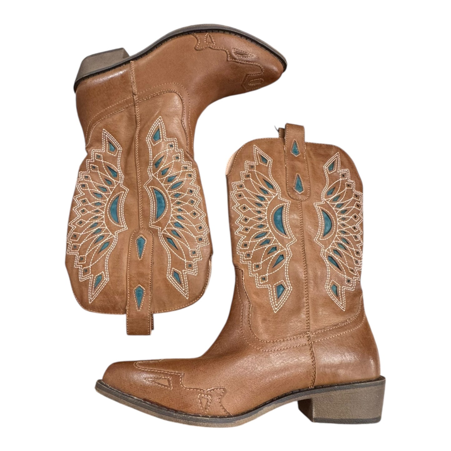 Boots Western By Coconuts In Brown, Size:8.5